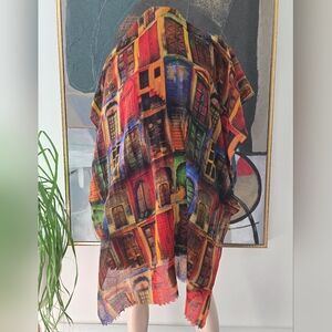 Marc Barell | Wool Scarf with Fringe